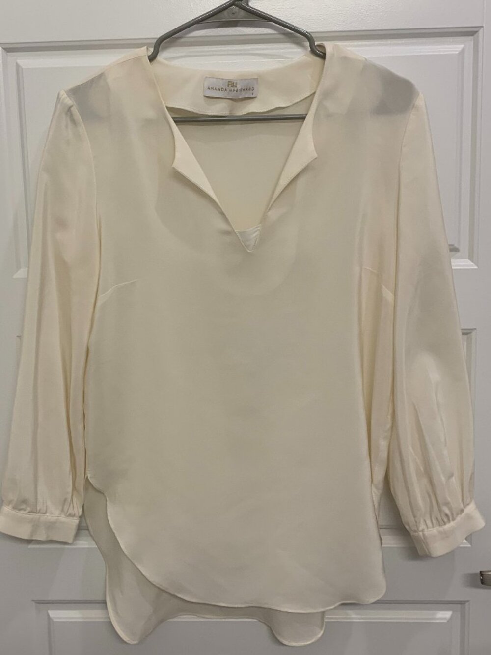 Amanda Uprichard Cream Colored Blouse